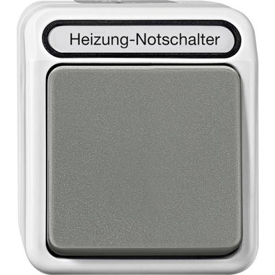 Schneider Electric MEG3449-8029 AquaStar Compleet Verwarmingsnoodschakelaar spatwaterdicht Lichtgrijs 1 stuks 1 stuk(s)