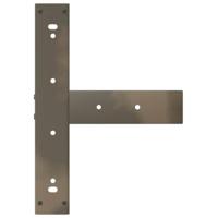 Bartafelpoten 2 st T-vormig 50x35x(110-111) cm staal naturel - thumbnail