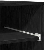 VidaXL Printerstand zwart eiken 60 x 48 x 74 cm bewerkt hout - thumbnail