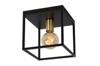 Lucide RUBEN - Plafonnière - 1xE27 - Zwart - thumbnail