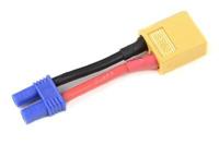Conversie kabel EC2 Vrouw > XT60 Man met silicone kabel 14AWG - thumbnail