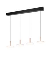 Trio 4-lichts led hanglampCeleste wit glas - 354910465 - thumbnail