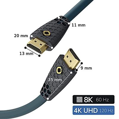 Oehlbach FLEX EVOLUTION UHD HDMI 3,0M HDMI kabel Blauw - thumbnail