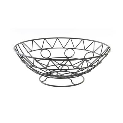 Fruitschaal DKD Home Decor Zwart Metaal Aluminium Geometrisch 28 x 28 x 10 cm