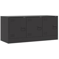 Tv-meubel 99x39x44 cm staal zwart - thumbnail
