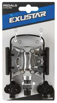Exustar pedal mtb e-pm-818-03 black-silver duo-pedal
