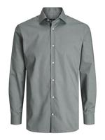 Jack & Jones Jprblaparker Shirt L/s Noos Overhemd Dark Grey Melange - thumbnail