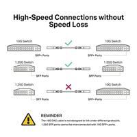 TP-LINK TL-SM5220-1M Glasvezel kabel SFP+ DAC Zwart - thumbnail