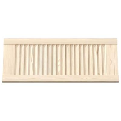 VidaXL Kastdeur met lamellen 69x29,5 cm massief grenenhout