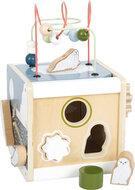 Small Foot - houten motorische activiteitskubus arctic