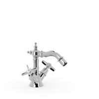 Bidetmengkraan Tres Clasic 2 Kruisgreep Klassiek Chroom Tres - thumbnail