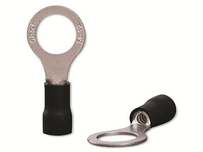 Quadrios 22C455 Ringkabelschoen Dwarsdoorsnede (max.): 4.0 mm² Schachtdiameter: 10.5 mm Deels geïsoleerd Zwart 1 set(s) Quadrios 22C455 Ringkabelschoen Dwarsdoorsnede (max.): 4.0 mm² Schachtdiameter: 10.5 mm Deels geïsoleerd Zwart 1 set(s)