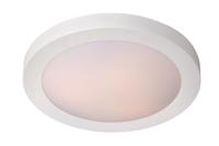 Lucide FRESH - Plafonnière Badkamer - Ø 27 cm - 1xE27 - IP44 - Wit - thumbnail