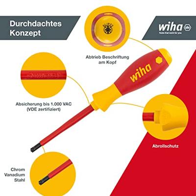 Wiha SB328S2 Schroevendraaierset SoftFinish electric PlusMin/Pozidriv 2-delig - 32282