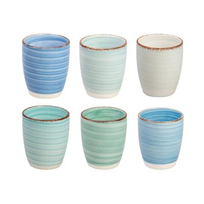 Studio Tavola Koffiekopjes - Ocean Blue - 6 stuks - 160 ml