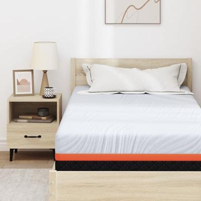 Matras Wit en Grijs 90 x 200 cm Traagschuim