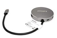 ROLINE USB 3.2 Gen 1 hub, rond, 4-voudig, type C aansluitkabel - thumbnail