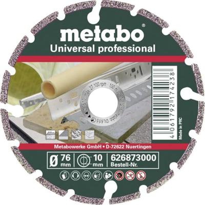 Metabo Diamant-doorslijpschijf | 76x10, 0 mm |Universal | professional - 626873000