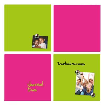 Whiteboard Nobo tegel 36x36cm roze magnetisch Whiteboard Nobo tegel 36x36cm roze magnetisch