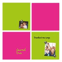 Whiteboard Nobo tegel 36x36cm roze magnetisch - thumbnail