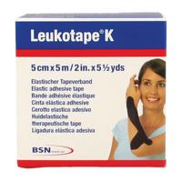 Leukotape K Kleefwindel Elast Zwart 5cmx5m 1 - thumbnail