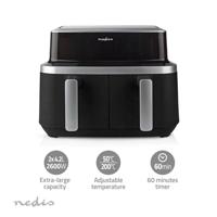 Nedis KAAF320BK Airfryer 8.4 l 2600 W Timerfunctie, Oververhittingsbeveiliging, BPA-vrij Zwart - thumbnail