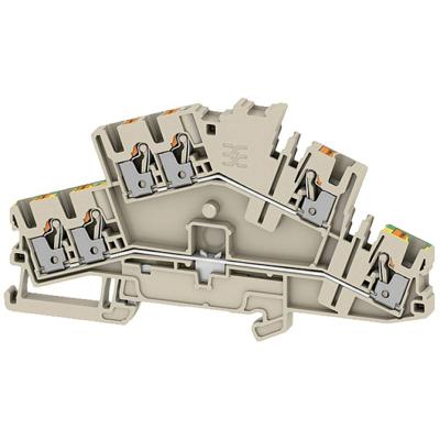 Weidmüller 2531300000 Doorgangsserieklem 5.10 mm Push-In-klem Beige 50 stuk(s) Piece