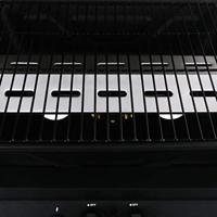Gasbarbecue met 3-laags zijtafel zwart - thumbnail