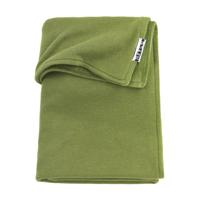 Meyco wiegdeken velvet Knit basic 75x100 cm avocado - thumbnail