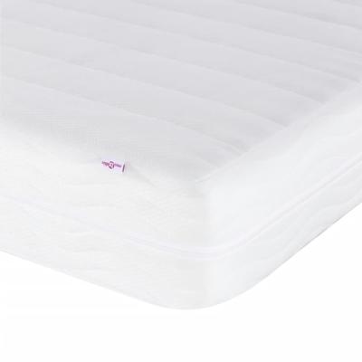 Slaapbank met matras 100x200 cm fluweel lichtgrijs - thumbnail