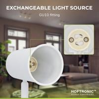 Riga - LED plafondlamp - 14 Watt 1200 Lumen - 3 spots - 2700K Warm wit - Draaibaar en dimbaar - GU10 - Kantelbaar - Plafondspot - IP20 Voor binnen - Wit - thumbnail