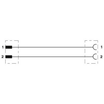Phoenix Contact 1410759 Sensor/actuator aansluitkabel Aantal polen (sensoren): 2 0.60 m 1 stuk(s)