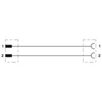 Phoenix Contact 1410759 Sensor/actuator aansluitkabel Aantal polen (sensoren): 2 0.60 m 1 stuk(s) - thumbnail