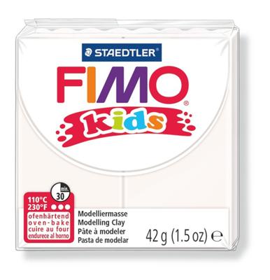 Fimo kids boetseerklei wit, 42gr Fimo kids boetseerklei wit, 42gr