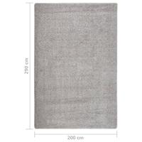 VidaXL Vloerkleed shaggy anti-slip 200x290 cm lichtgrijs - thumbnail