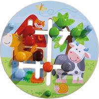 Haba schuifpuzzel Boerderijwereld junior 21,5 cm hout - thumbnail