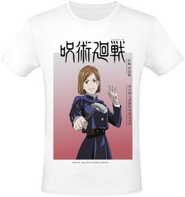 T-Shirt met Korte Mouwen Jujutsu Kaisen Nobara Ombre Wit Unisex - Maat: M