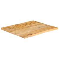 Tafelblad met natuurlijke rand 40x40x2,5 cm massief mangohout - thumbnail