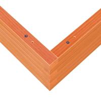 Plantenbak 100x100x23 cm massief grenenhout wasbruin - thumbnail