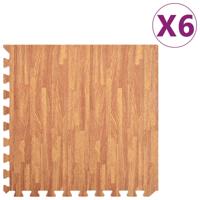 VidaXL Vloermatten 6 st 2,16 ㎡ eva-schuim houtnerfprint - thumbnail