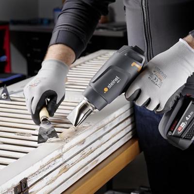 Steinel 088064 HEISSLUFTGEBLAESE AKKU MH 1 FS Accuheteluchtpistool 500 W Zonder accu, Zonder lader