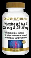 Vitamine K2 MK-7 200 mcg & D3 25 mcg 120 Vegetarische capsules - thumbnail