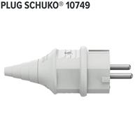 MENNEKES 10749 Stekker met randaarde Kunststof 230 V Wit IP44 - thumbnail