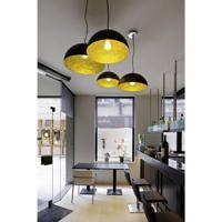 SLV Forchini PD-1 155530 Hanglamp LED E27 40 W Zwart, Goud - thumbnail
