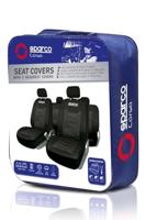 Set hoezen voor zittingen Sparco Zwart (11 pcs) - thumbnail