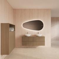 Badmeubelset Gliss Design Hybris Corn Silk 140 cm Met Waskom - thumbnail