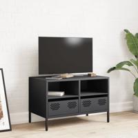 Tv-meubel 202x39x43,5 cm koudgewalst staal antracietkleurig - thumbnail