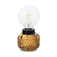 Mini tafellamp Esther - oranje - ø8x17 cm - thumbnail