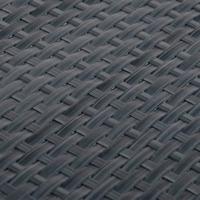 Balkonschermen 5 st 255x19 cm poly rattan antracietkleurig - thumbnail