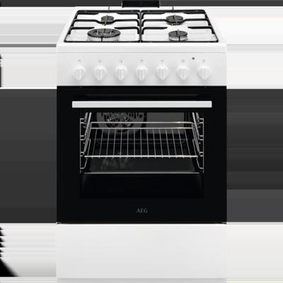 AEG CKB64101BW Gasfornuis Wit